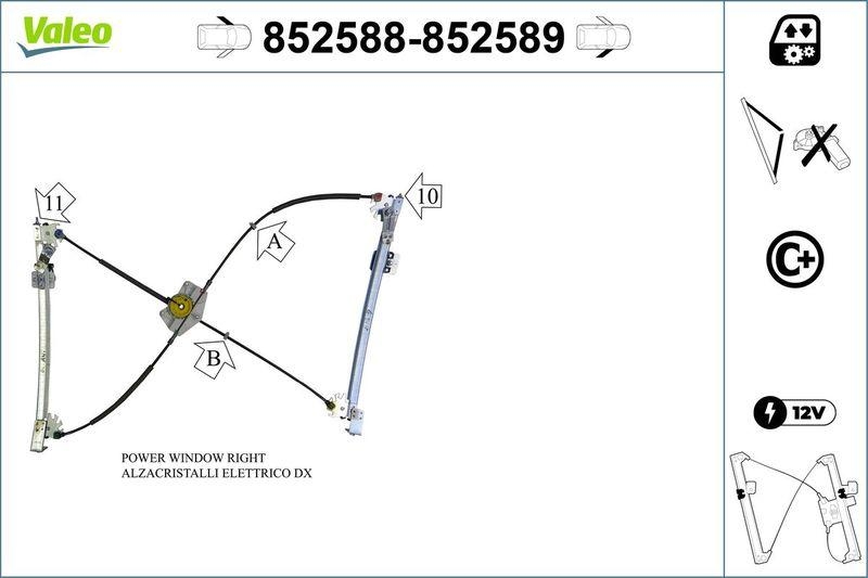 VALEO Fensterheber 852588