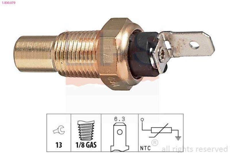 EPS Sensor, Kühlmitteltemperatur Made in Italy - OE Equivalent