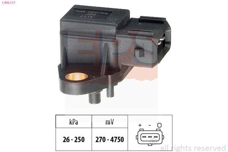 EPS Luftdrucksensor, Höhenanpassung Made in Italy - OE Equivalent