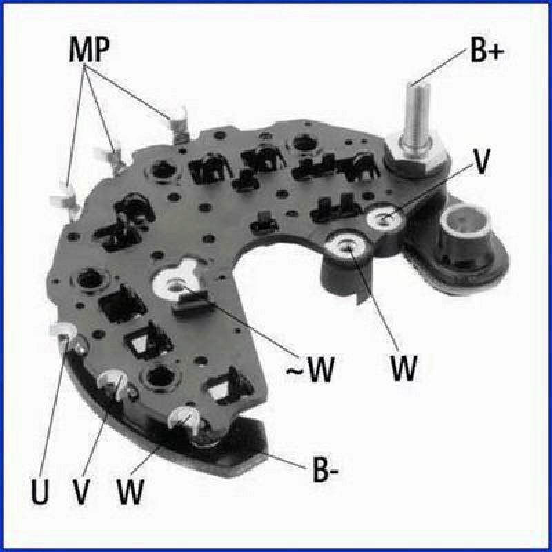 HITACHI Rectifier, alternator Hueco