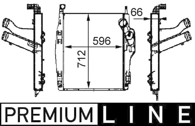 MAHLE Ladeluftkühler BEHR *** PREMIUM LINE ***