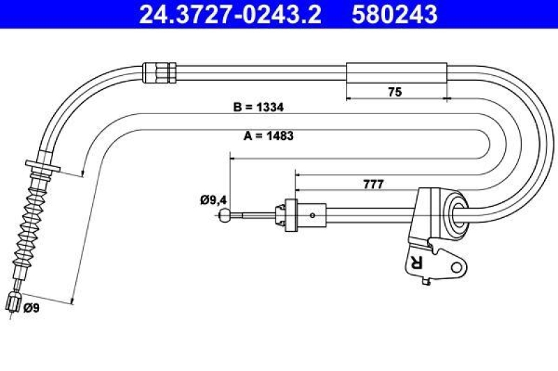ATE Cable, parking brake