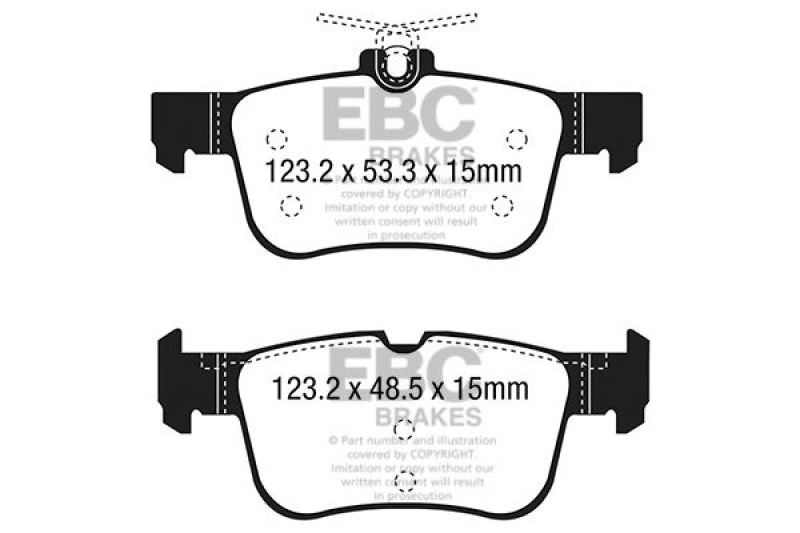 EBC Brakes Bremsbelagsatz, Scheibenbremse