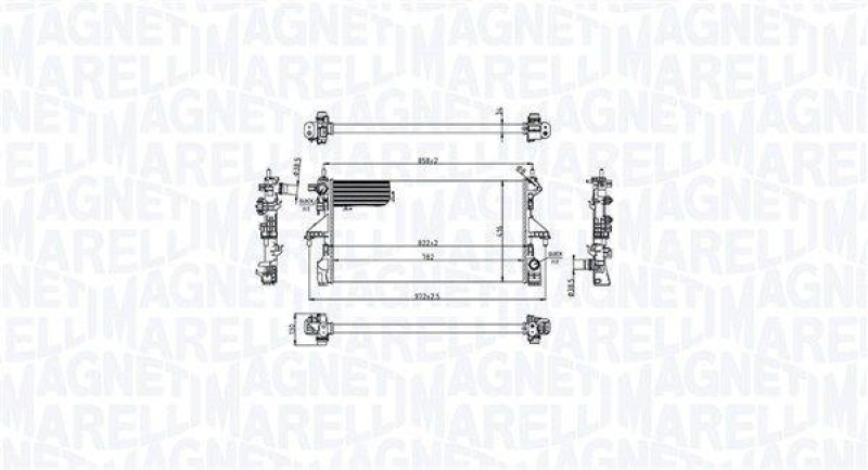 MAGNETI MARELLI Kühler, Motorkühlung