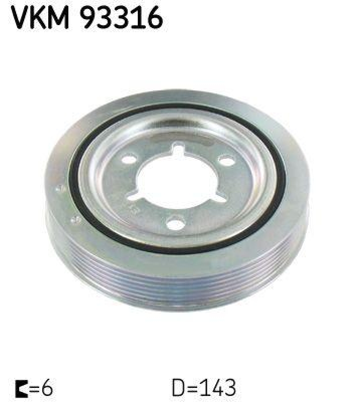 SKF Belt Pulley, crankshaft