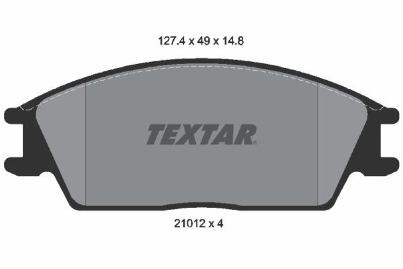 TEXTAR Bremsbelagsatz, Scheibenbremse 2101204