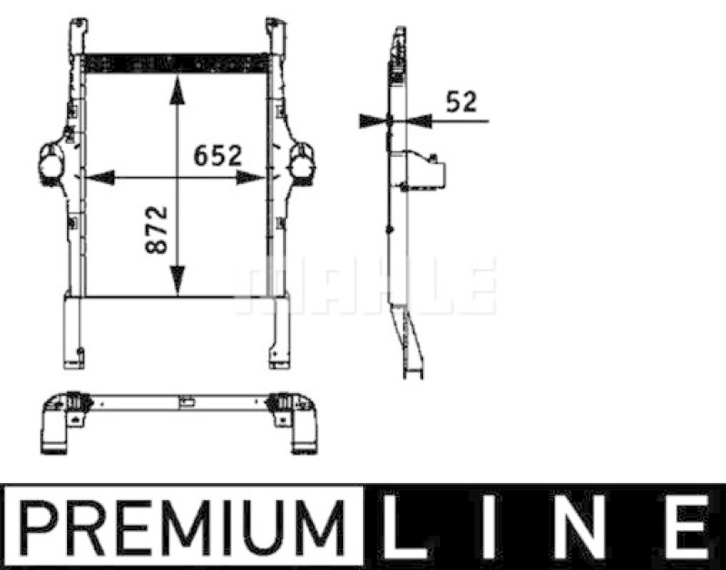 MAHLE Ladeluftkühler BEHR *** PREMIUM LINE ***