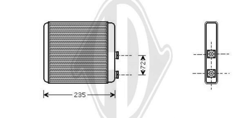 DIEDERICHS Heat Exchanger, interior heating DIEDERICHS Climate