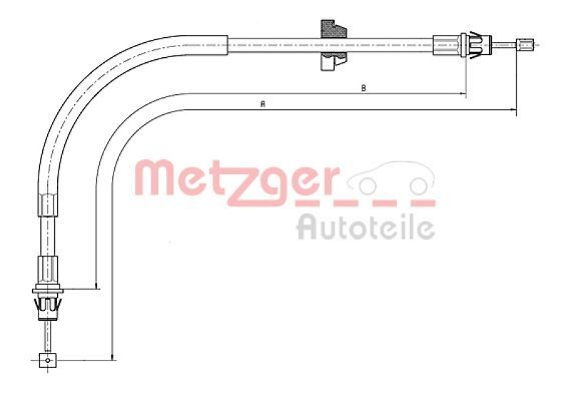 METZGER Seilzug, Feststellbremse 115571