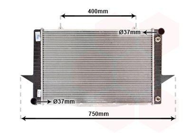 VAN WEZEL Radiator, engine cooling