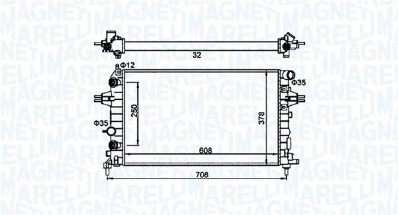 MAGNETI MARELLI Kühler, Motorkühlung