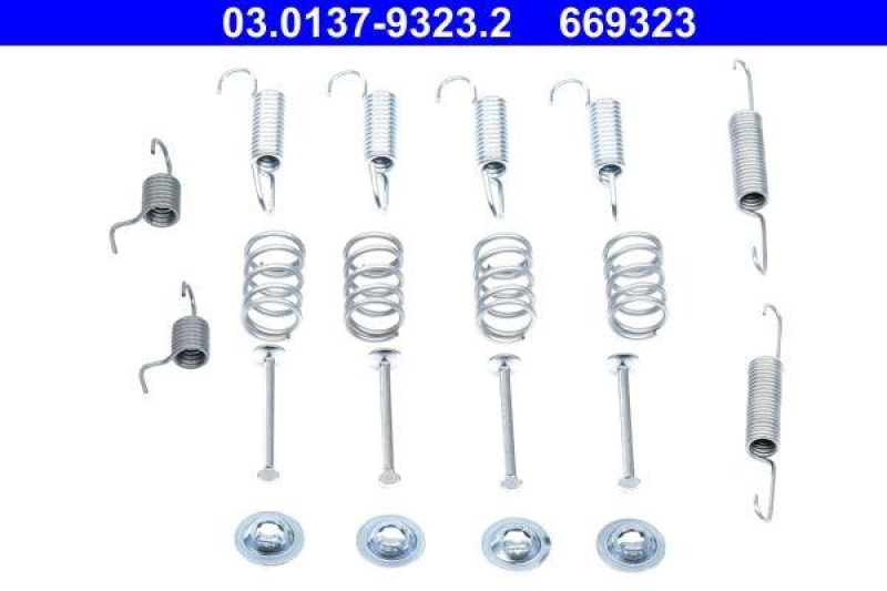 ATE Zubeh&ouml;rsatz, Feststellbremsbacken 03.0137-9323.2