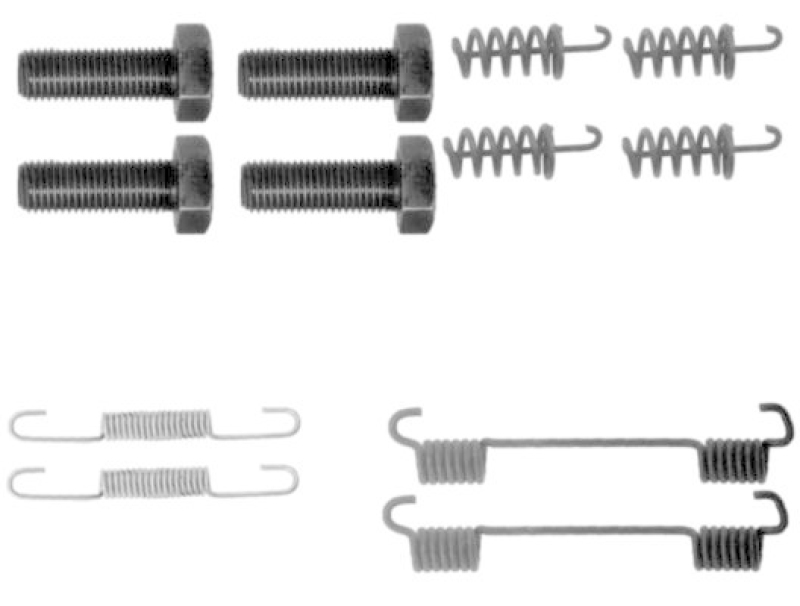 TEXTAR Accessory Kit, parking brake shoes