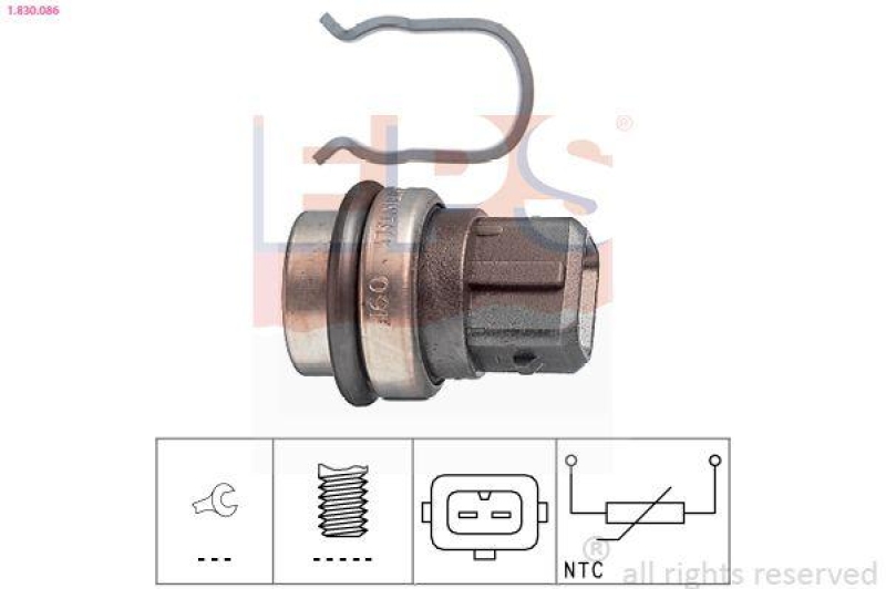 EPS Sensor, Kühlmitteltemperatur Made in Italy - OE Equivalent