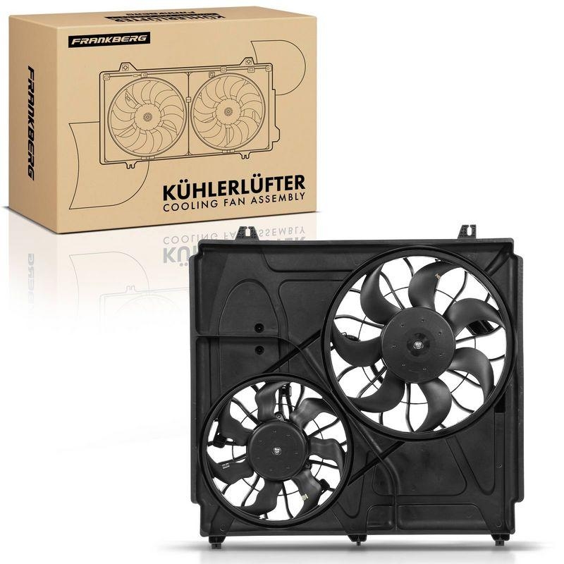 1x Frankberg Motork&uuml;hller Doppell&uuml;fter mit K&uuml;hlerl&uuml;fterrahmen passend f&uuml;r KIA Sorento I JC 2.4L 3.5L 2002-2009 5481FB0021327