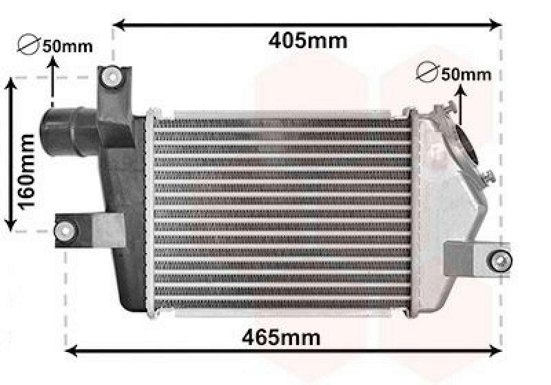 VAN WEZEL Intercooler, charger