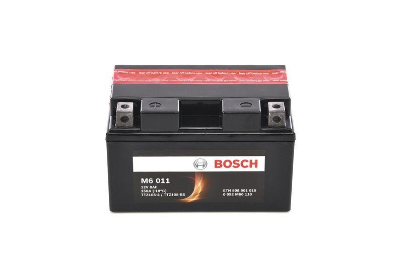 BOSCH Starterbatterie M6 12V 8Ah 150A 0 092 M60 110