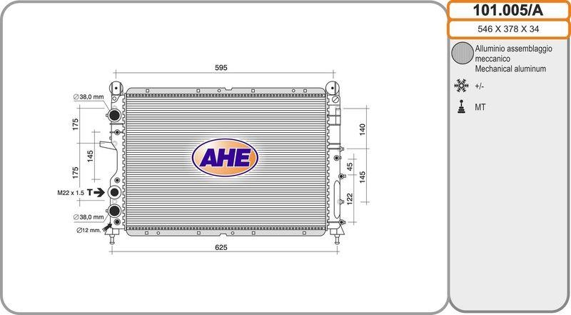 AHE Radiator, engine cooling