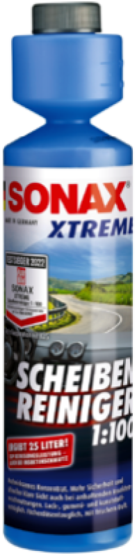 SONAX Cleaner, window cleaning system Xtreme Clear view 1:100 concentrate NanoPro