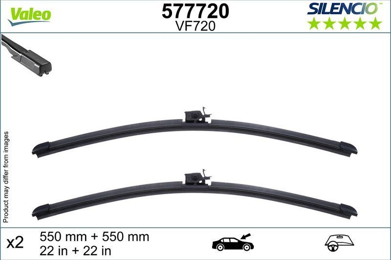 VALEO Wischblatt SILENCIO FLAT BLADE SET