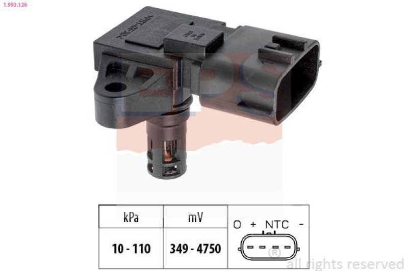 EPS Luftdrucksensor, Höhenanpassung Made in Italy - OE Equivalent