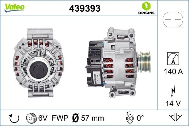 VALEO Generator VALEO ORIGINS NEW OE TECHNOLOGIE