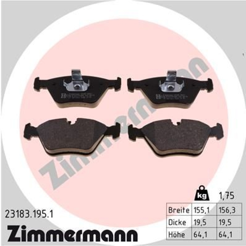 Zimmermann Bremsscheiben + Zimmermann Bremsbeläge