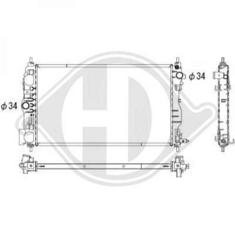 DIEDERICHS Radiator, engine cooling DIEDERICHS Climate