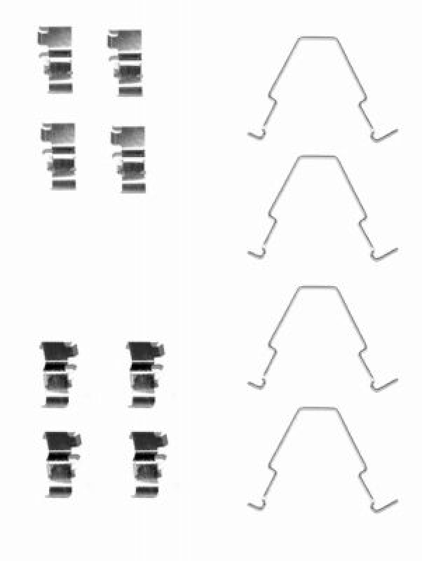 HELLA Accessory Kit, disc brake pad