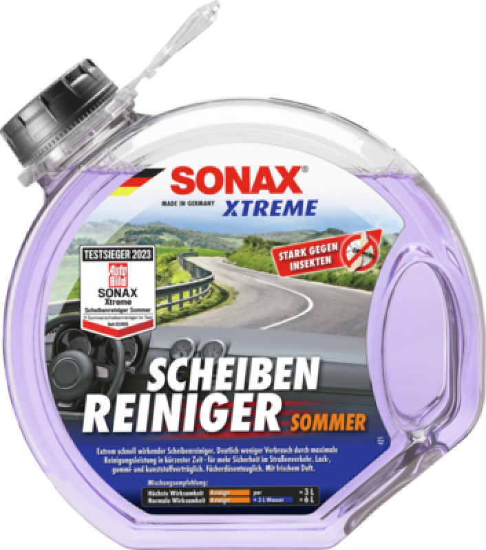 SONAX Cleaner, window cleaning system XTREME Windscreen Wash ready-to-use