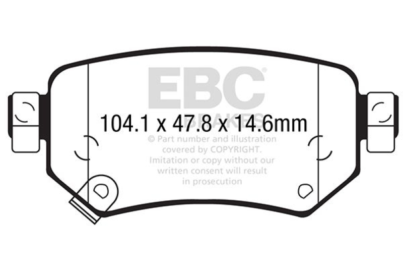 EBC Brakes Bremsbelagsatz, Scheibenbremse