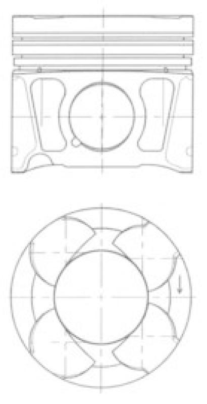 KOLBENSCHMIDT Kolben 41070620