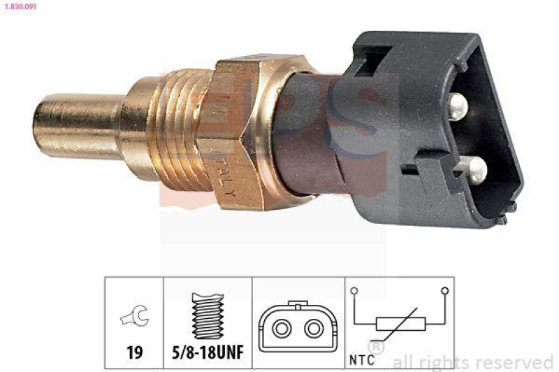 EPS Sensor, Kühlmitteltemperatur Made in Italy - OE Equivalent