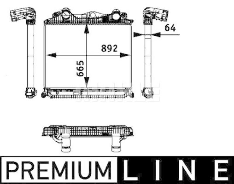 MAHLE Ladeluftkühler BEHR *** PREMIUM LINE ***