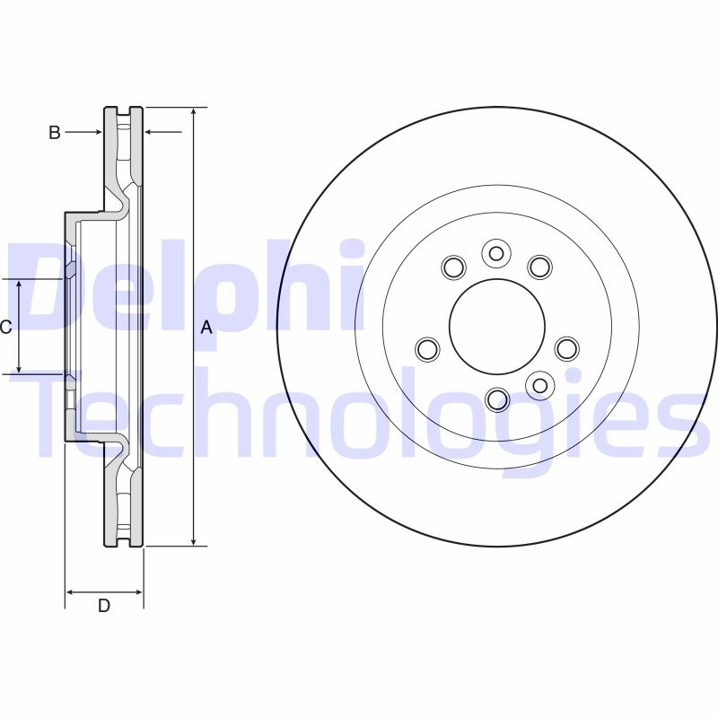 2x DELPHI Bremsscheibe