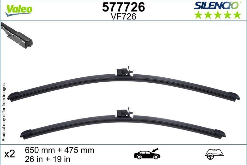 VALEO Wischblatt SILENCIO FLAT BLADE SET 577726