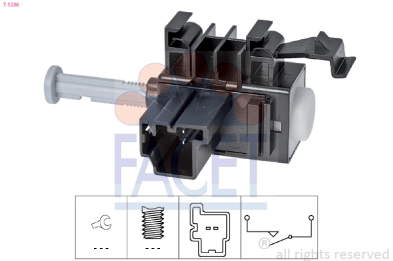 FACET Switch, clutch control (cruise control) Made in Italy - OE Equivalent