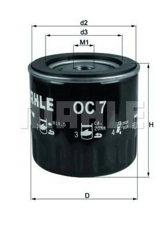 MAHLE ORIGINAL Oil Filter