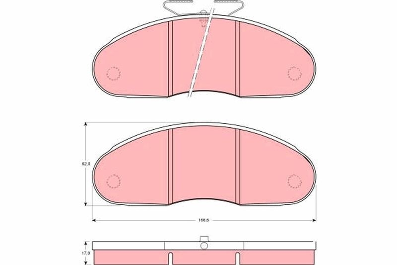 TRW Brake Pad Set, disc brake