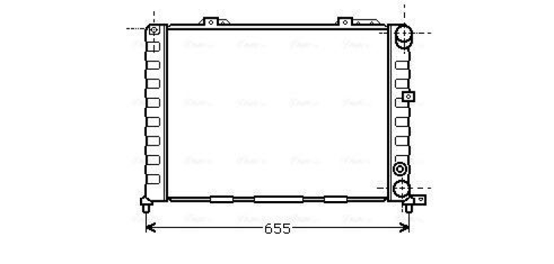 AVA QUALITY COOLING Radiator, engine cooling