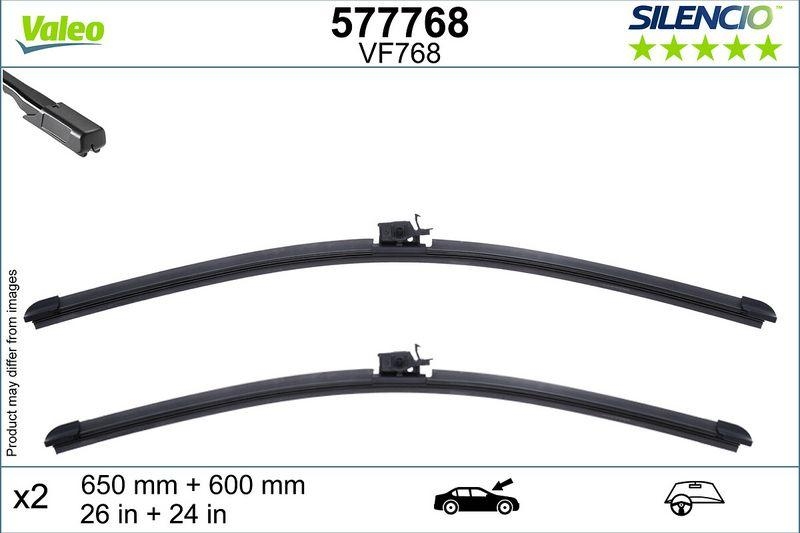 VALEO Wischblatt SILENCIO FLAT BLADE SET 577768
