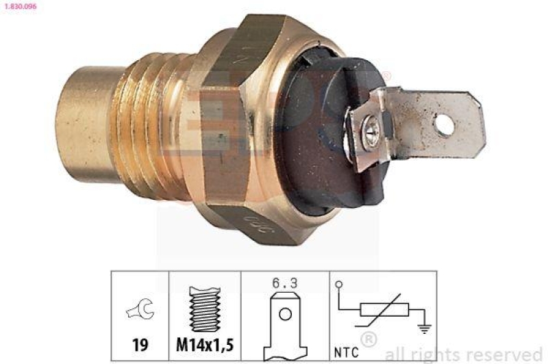 EPS Sensor, Kühlmitteltemperatur Made in Italy - OE Equivalent