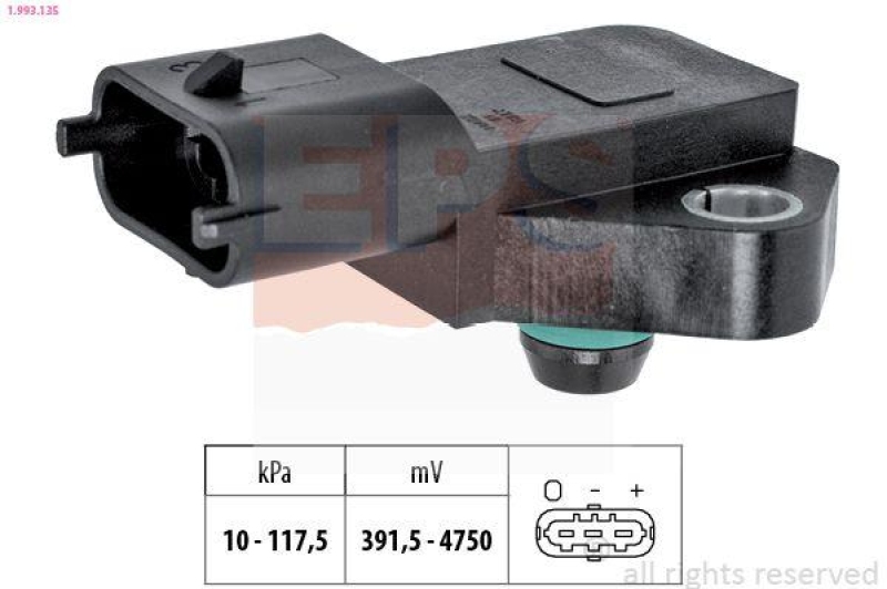 EPS Luftdrucksensor, Höhenanpassung Made in Italy - OE Equivalent