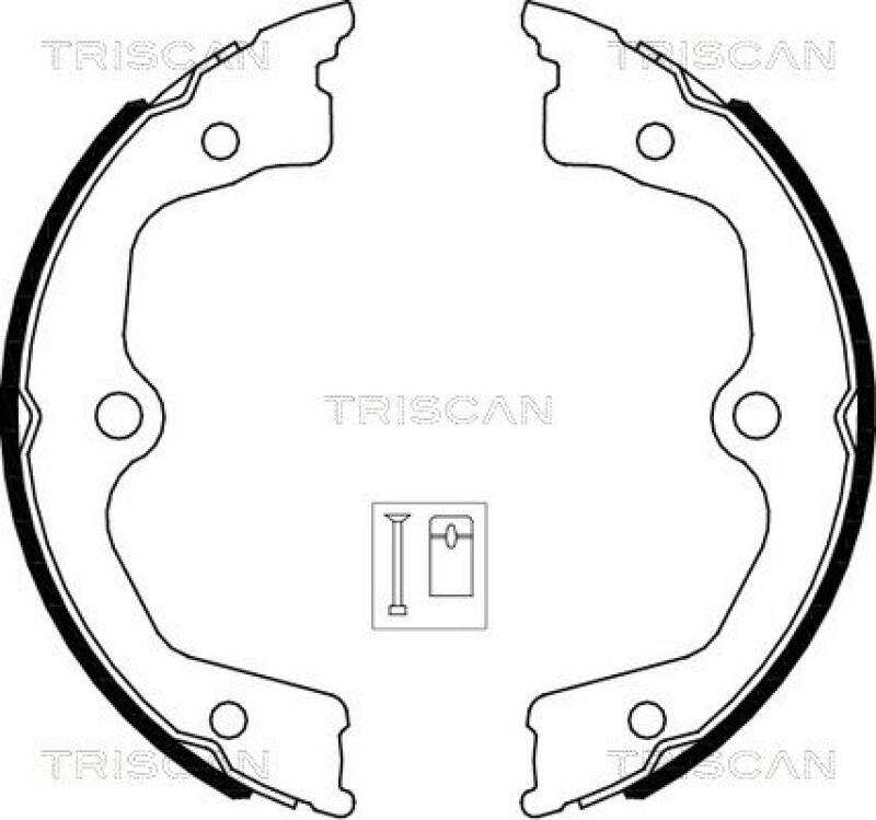 TRISCAN Brake Shoe Set, parking brake