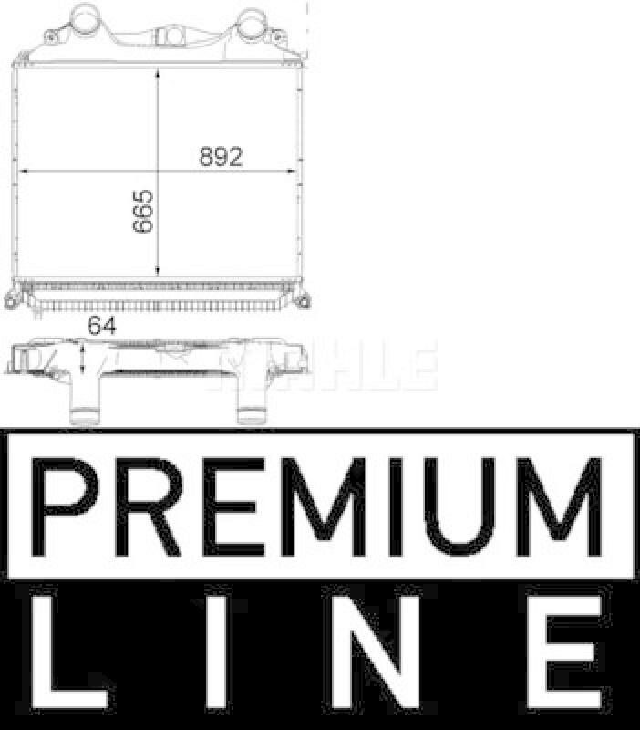 MAHLE Ladeluftkühler BEHR *** PREMIUM LINE ***