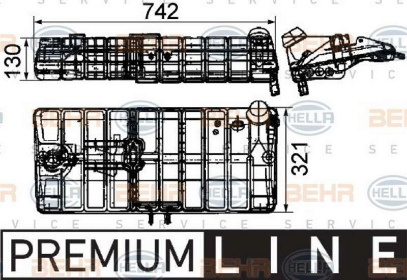 HELLA Ausgleichsbehälter, Kühlmittel BEHR HELLA SERVICE *** PREMIUM LINE ***