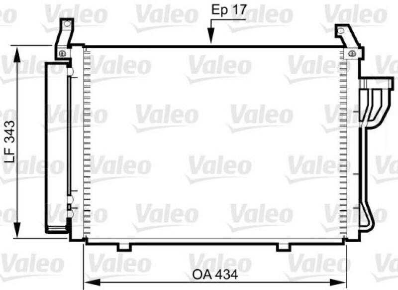 VALEO Condenser, air conditioning