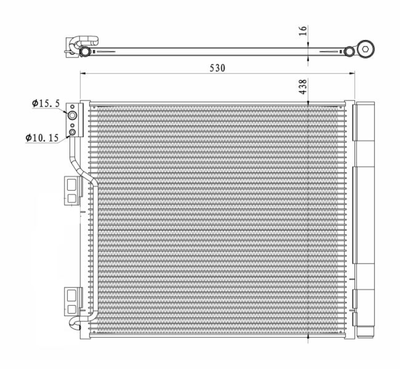 NRF Kondensator, Klimaanlage EASY FIT 350327