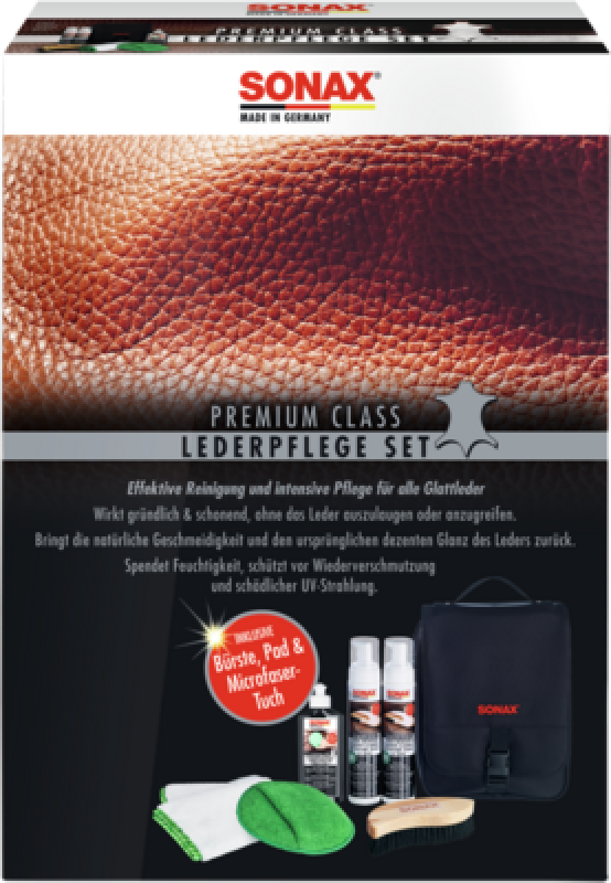 SONAX Leather Care Lotion PremiumClass Leather Care Set