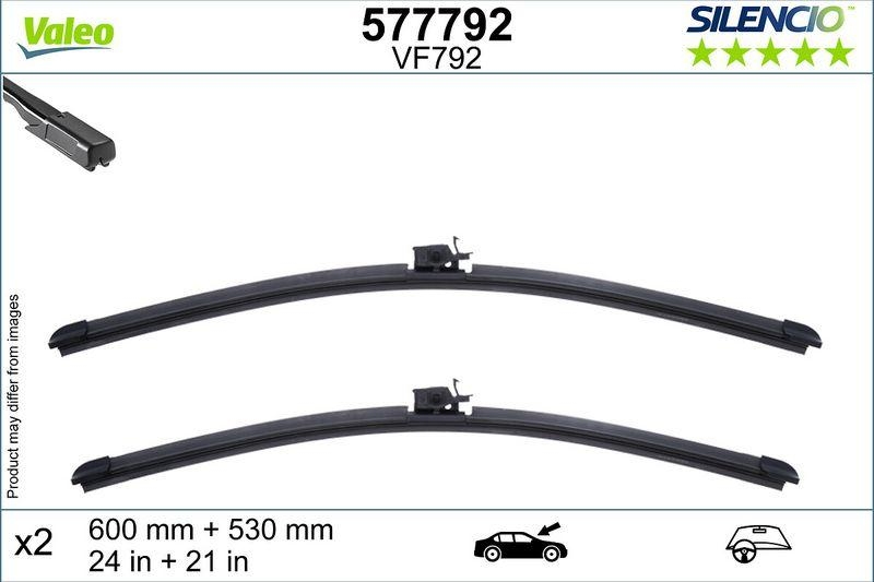 VALEO Wischblatt SILENCIO FLAT BLADE SET 577792